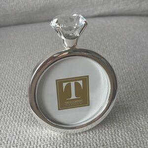 Two's Company Silver Diamond Ring Photo Frame New Engagement Bridal